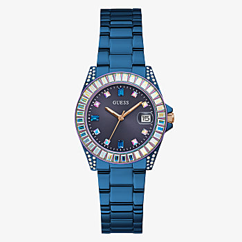 GUESS - NAVY CASE NAVY STAINLESS STEEL WATCH