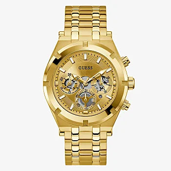 GUESS - GOLD TONE CASE GOLD TONE STAINLESS STEEL WATCH