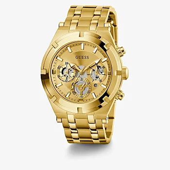 GUESS - GOLD TONE CASE GOLD TONE STAINLESS STEEL WATCH