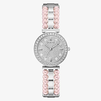 GUESS - SILVER TONE CASE SILVER TONE STAINLESS STEEL WATCH
