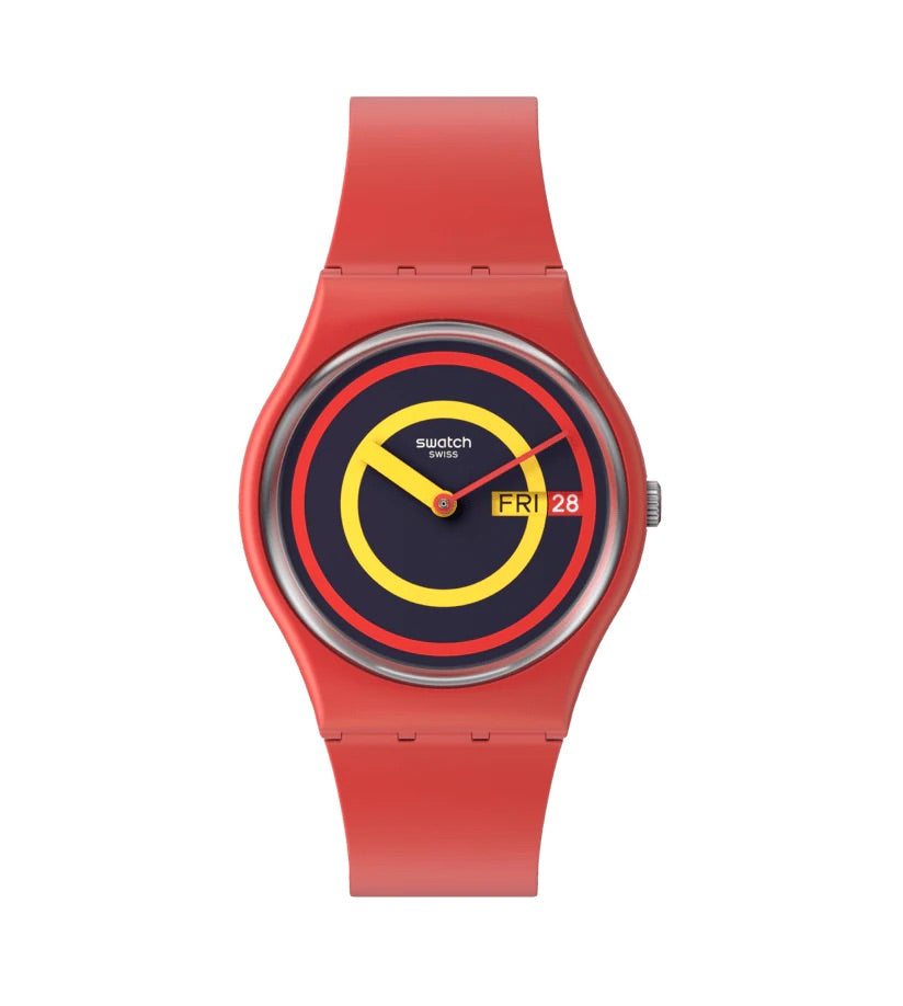 SWATCH - CONCENTRIC RED