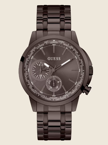 GUESS - Brown-Tone Multifunction Watch