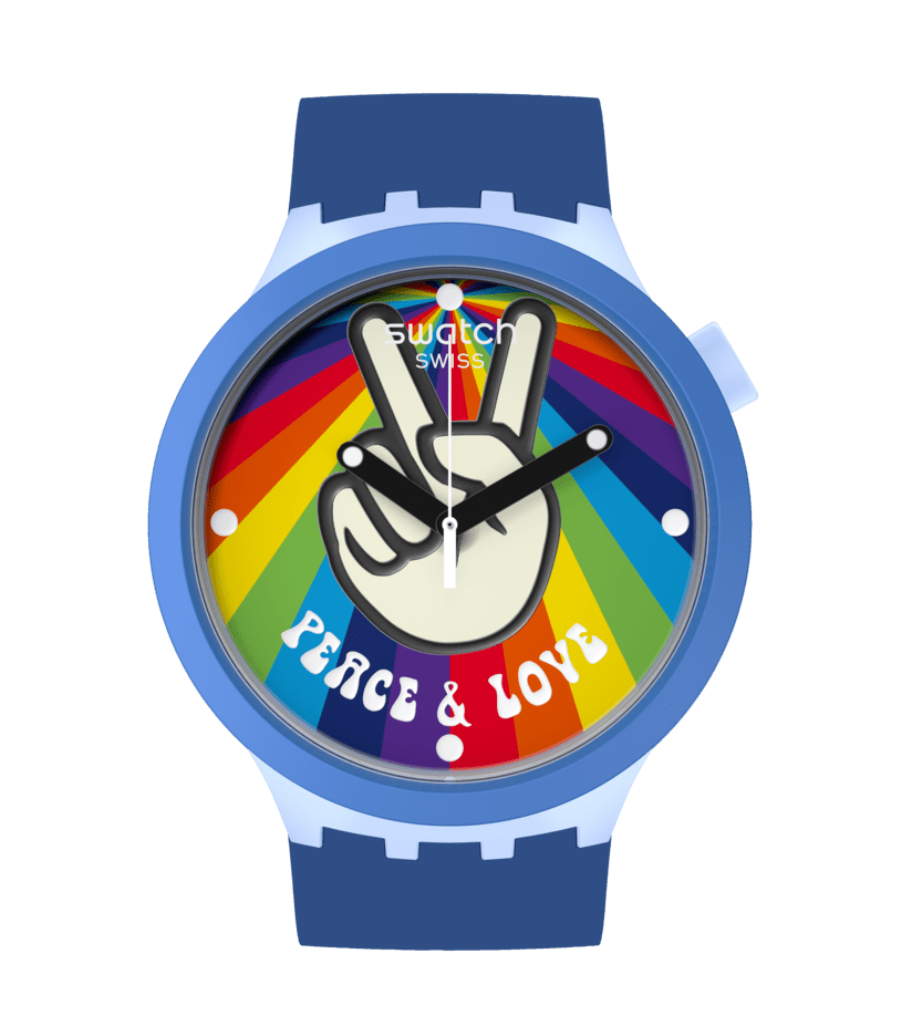 SWATCH - PEACE HAND LOVE - World Time