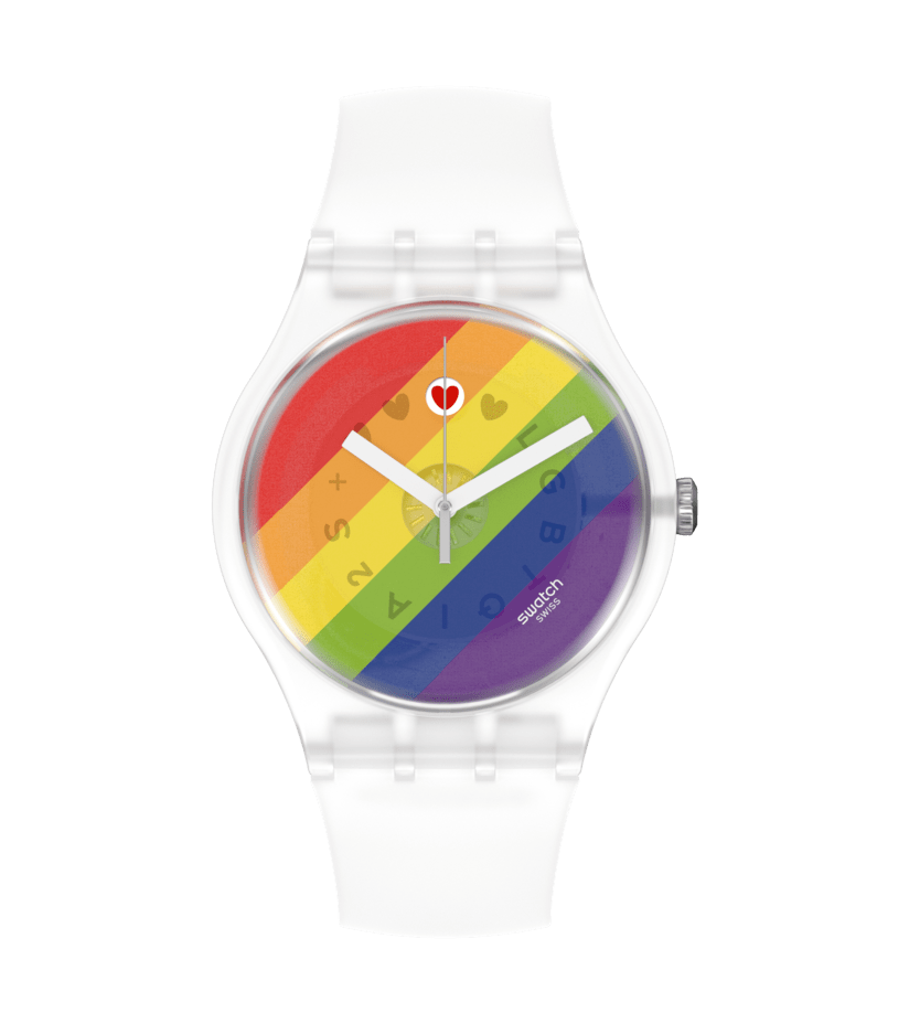 SWATCH - STRIPE FIERCE - World Time