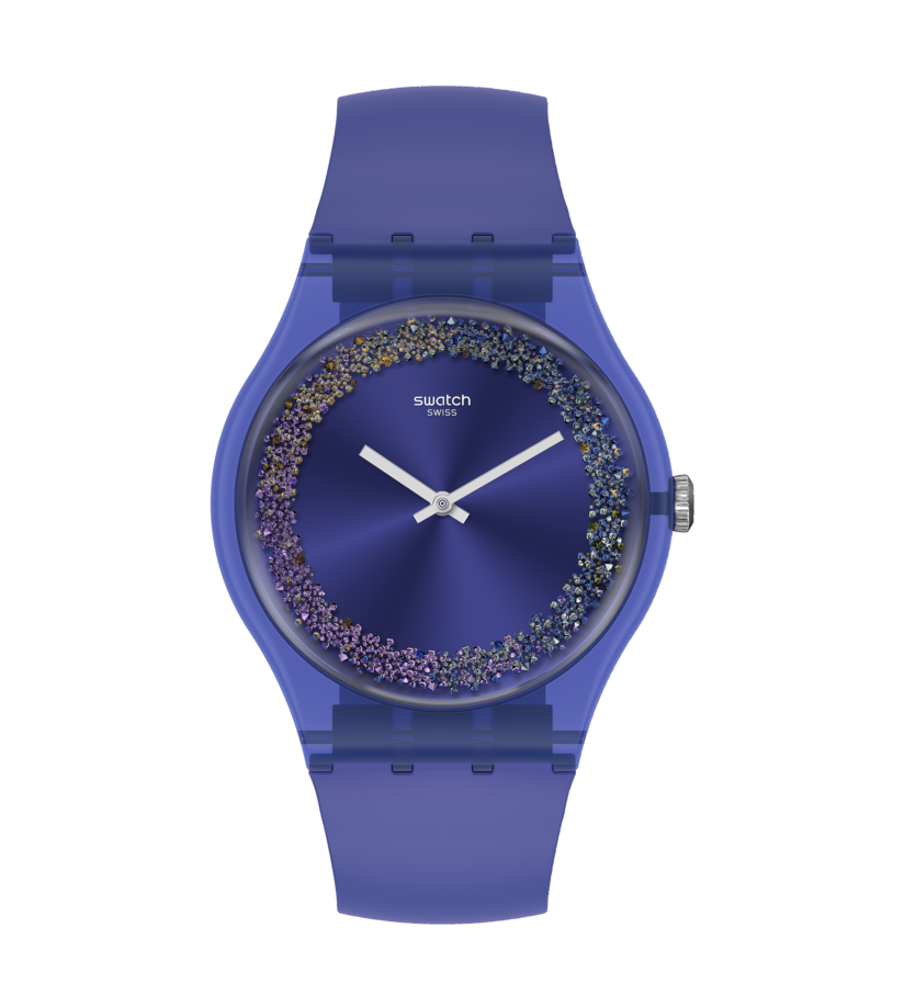 SWATCH - Purple Rings - World Time